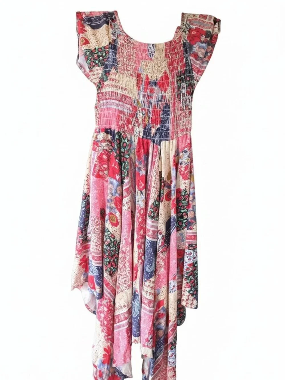 Bohemian Patchwork Dress - Picture 2 of 4